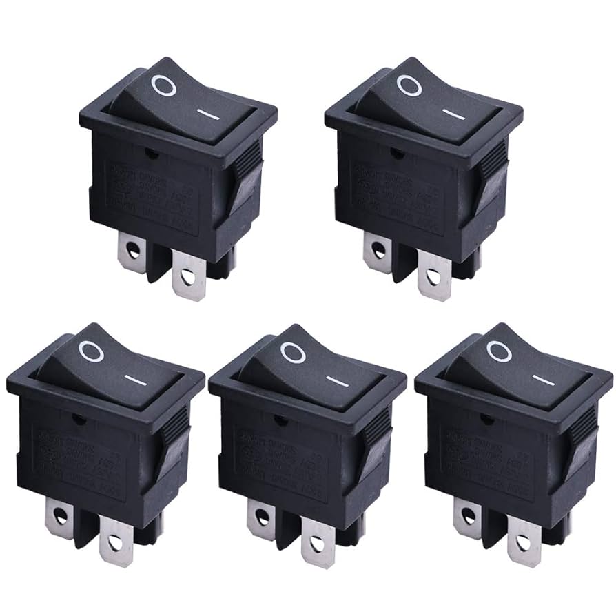 「1B ブロッター」CBD,CBP,1CP,1D,1S,MDS,CHAKRA, mxuteuk 5pcs Snap-in DPST Rocker Switch Toggle Power ON-Off